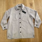 Lamarque Collection Olena Wool Shacket in Feather Gray Size XS Photo 1