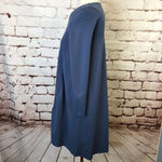 COS NWOT‎  Blue Wool Front Fuzzy Swing Dress Photo 4
