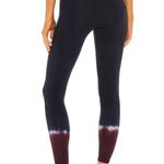 Electric & Rose Sunset Leggings Activewear Color Block Dye Stretch Blue XS Photo 1