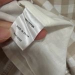 superdown Plaid Gingham White Beige Ruffle Sweetheart Mini Dress Sz XS Photo 4