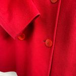 L.L.Bean Womens Double Breasted Red Wool Cashmere Peacoat Thinsulate size 12 Photo 12