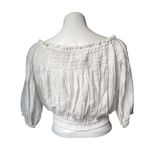 We The Free NWOT,  Dancing Till Dawn Off The Shoulder Crop Top White, Sz XS Photo 4