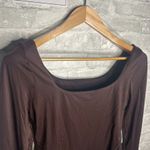 Lululemon Nulu Square Neck Long Sleeve Bodysuit Thong Cut NWT Size Large (FRPR) Photo 2