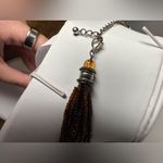 Cherokee Vintage  Trail of Tears Brown Beaded Bib Necklace Photo 5