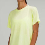 Lululemon All Yours Tee Cotton Size Medium Lemon Vibe Photo 0