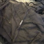 Free People  Black Sheer Beaded Sleeveless Tunic Top Mini Dress Size Small Photo 5