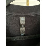 Adidas  Cropped Logo Pullover Sweatshirt Black XS Women’s Athleisure Streetwear Photo 2