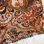 Vince Camuto holiday huesPaisley Print dis his pink Women's blouse sz XS Photo 4