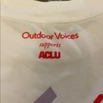 Outdoor Voices  & ACLU ‘Exercise Your Rights’ Short Sleeve Tee, Size Medium Photo 2
