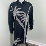 Badgley Mischka  Embroidered Tunic Top Button down NEW size XS Photo 3