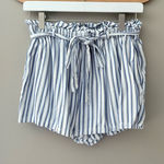 Hollister  Ultra High Rise Shorts Blue/White Sz Small Photo 0