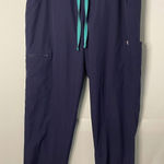 FIGS Navy Blue Scrubs Cargo Pants Women's M Photo 0