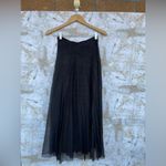 ANINE BING  Pleated Tulle Skirt size XS black metallic Photo 8