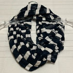 NWOT blue and white striped Infinity Scarf Photo 0