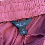 Vera Wang SIMPLY Vera  women's size medium elastic waist pink lounge pants Photo 1