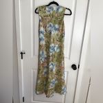Charter Club  Beach Dress Women's Size 4 Maxi Beige Floral Linen Blend & Top Photo 2