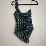 SkinnyDippers Miraclesuit Flapjack One Shoulder Reversible Floral‎ Swimsuit Med Black Photo 8