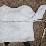 Unbranded White Sequin Crop Sweater Open Back Long Sleeve Size XS Photo 4