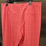 Trina Turk 💕💕 Carillo Pant ~ Windowpane Tropical Suiting Candy Pink 14 NWT Photo 11