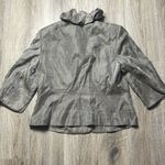 Adrianna Papell Silver Fancy Blouse/Blazer Size 14W Photo 7