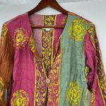 Soft Surroundings Carnival Batik Topper Open Front Beaded cardigan coat size XS Photo 8