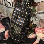 Tory Burch SWAN PRINT CANVAS TOTE BAG CURLY RIBBON SWAN NWT Photo 6