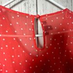 A Byer A.Byer Women's Lightweight Flowy Gauze Polka Dot Sleeveless Blouse Sz L Photo 3