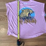 Terra & Sky  Pink Graphic Tee with Leopard Design Photo 9