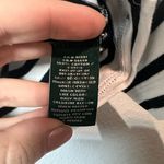 Ralph Lauren Lauren  Top Sweatshirt Black White Striped Size 1X Cotton Cropped Photo 7