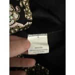 Selfie Leslie  Black Gold Glitter Batwing Sleeve Short Mini Dress Cocktail S NWT Photo 5