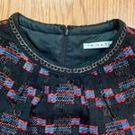 Trina Turk  Good Night Tweed Black Red Sheath Dress Womens 2 Photo 4