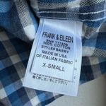 Frank & Eileen  Barry Tailored Button Up 100% Cotton Shirt Size XS Blue Check Photo 4