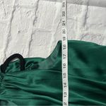 Anthropologie Reem green Silk cocktail holiday party Dress 10 designer Photo 6