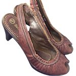 Bella Vita  Peep Toe Sling Back Brown Leather Heels size 8 Narrow Photo 2