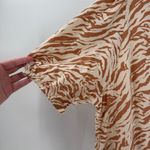 Noisy May  Animal Print Button Up Tiered Shift Dress Women's Size Large Photo 2