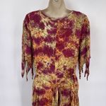 Mystery Design Dress Womens Small Pink Tan Tie Dye Fairy Pixie Boho Festival Photo 6