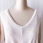 Naïf  Oatmeal Twisted Front Long Sleeve Knit Top Photo 5
