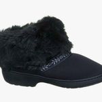 Isotoner  Microsuede black Addie ankle Boot with faux fur Photo 0