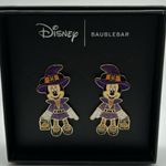 HALLOWEEN MINNIE MOUSE DISNEY BAUBLEBAR DANGLE EARRINGS NEW WITH BOX COLORFUL Purple Photo 2