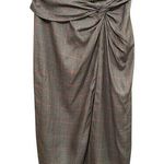 Rag and Bone  Amber Plaid Silk Skirt In Grey Size 4 Photo 0