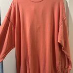 Aerie  Coral Crewneck Oversized Sweatshirt Photo 1