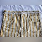 Pilcro by Anthropologie Yellow and Cream Striped High Waist Shorts 30 Photo 12