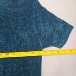 Carolyn Taylor  Green Chenille Granny Artsy Cozy Electric Preppy Sweater Top XL Photo 9