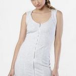 Alexander Wang Ponte Criss cross back zip front heather grey jersey dress size 2 Photo 9