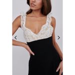 Saints + Secrets  LAKYN LACE BUST TIED BACK MINI DRESS BLACK Size Small Photo 2