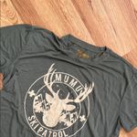 Show Me Your Mumu large Green Graphic Tee with Ski Patrol Design Photo 2