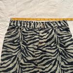 Hysteric Glamour Ozone Rocks denim & grey zebra midi asymmetrical jean skirt Blue Photo 5
