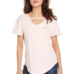 Good hYOUman Female light pink relaxed fit cut-out distressed t-shirt Photo 7