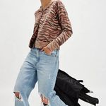 Free People #108 NWT Nocturnal Patterned Cardi in Cuban Combo Photo 1