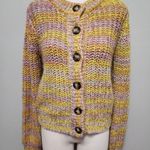 Universal Threads Universal Thread yellow pastel mix stripe cardigan size small Photo 1